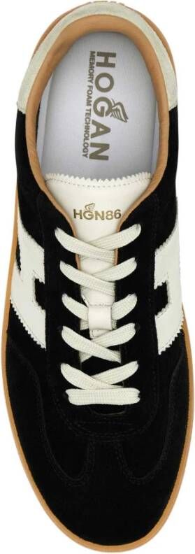 Hogan Cool Two-tone Suede Sneakers Black Heren