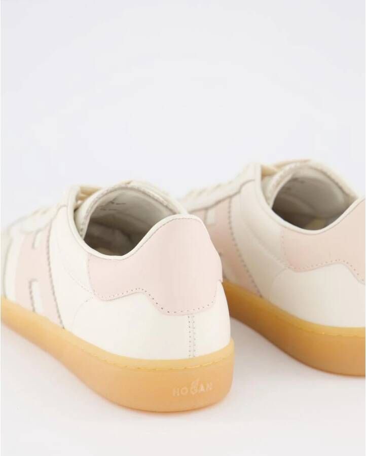 Hogan Coole Sneaker Wit Roze Dames