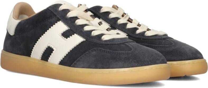 Hogan Coole Veterschoenen Lage Sneakers Blauw