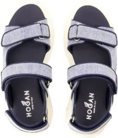 Hogan Cotton sandals Blue Dames