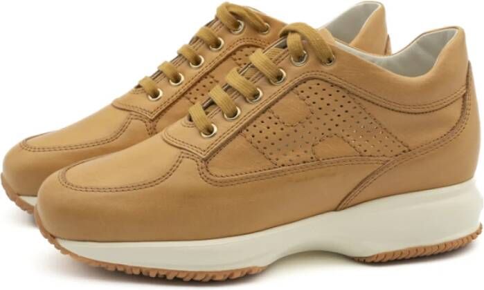 Hogan Dames Interactive Sneakers Brown Dames