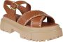 Hogan Donkerbruine Sandalen Brown Dames - Thumbnail 2