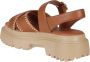 Hogan Donkerbruine H644 Sandalen Brown Dames - Thumbnail 3