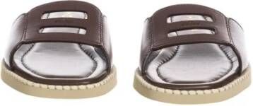 Hogan Flat Sandals Bruin Dames
