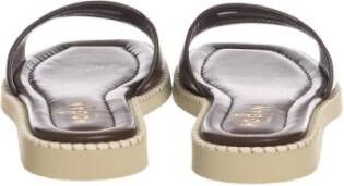 Hogan Flat Sandals Bruin Dames