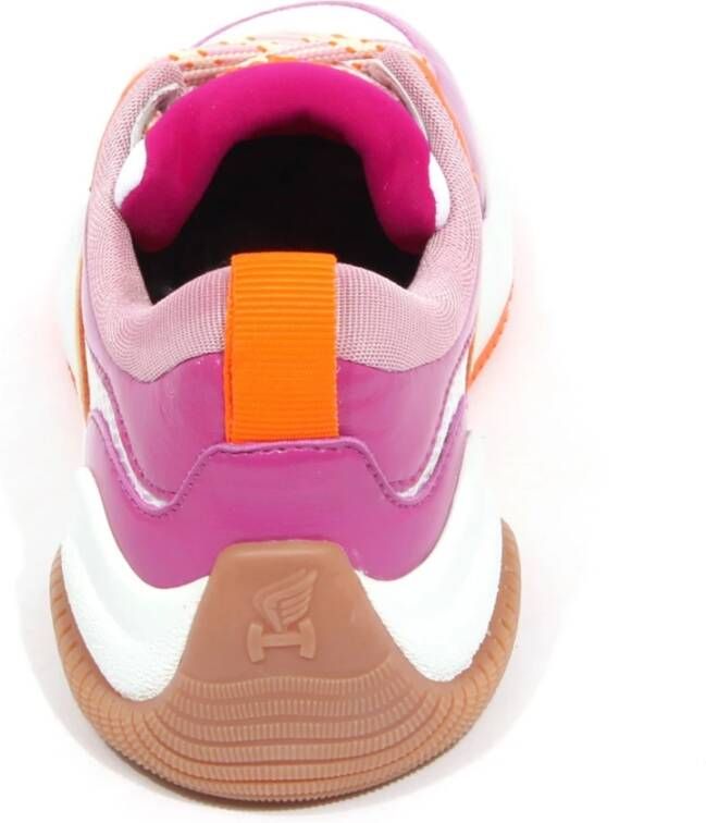 Hogan Fucsia Oranje Mode Sneakers met Memory Foam