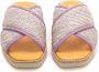 Hogan Gekruiste Raffia Sandalen met Leren Voetbed - Thumbnail 2