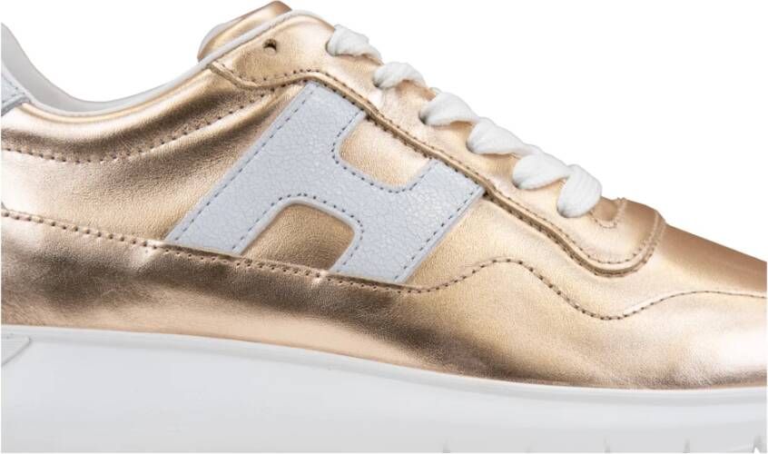 Hogan Gelamineerde leren vetersneakers