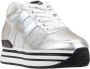 Hogan Gelamineerde leren vetersneakers Gray Dames - Thumbnail 2