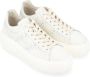 Hogan Gestreepte Geperforeerde Sneakers White Dames - Thumbnail 4