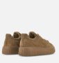 Hogan Gestreepte Suède Sneakers Beige - Thumbnail 2