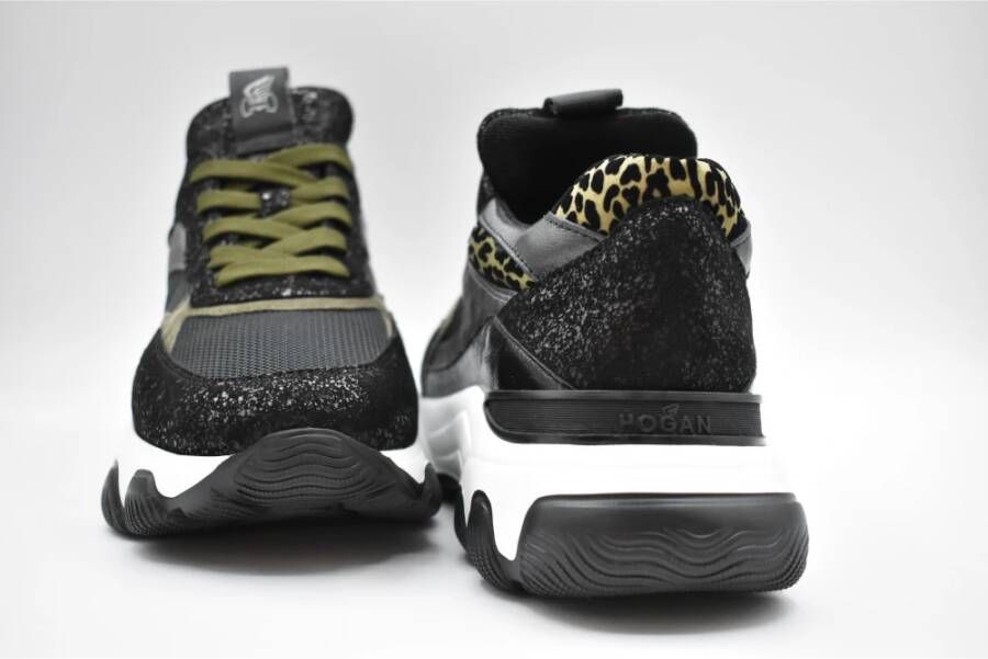 Hogan Geveterde Nero Verde Damesschoenen Aw22