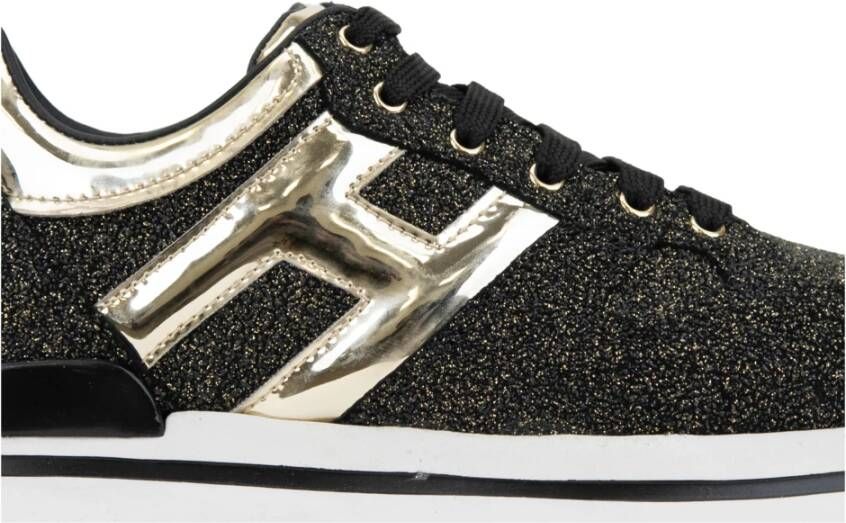Hogan Glitter Leren Vetersneakers voor Vrouwen
