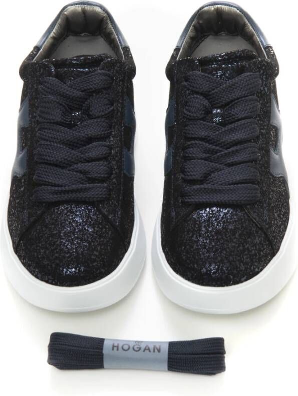 Hogan Glitter Logo-Patch Chunky Sneakers