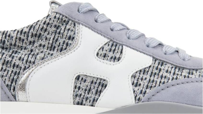Hogan Glitter Sneakers met Suède Details