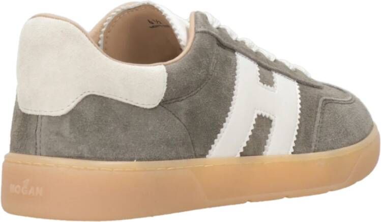 Hogan Grijze Leren Sneakers Gray Heren