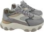Hogan Grijze Sneakers met Leer en Suède Multicolor Dames - Thumbnail 2