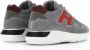 Hogan Grijze Sneakers met Witte Zool en Rode Details Gray Heren - Thumbnail 3