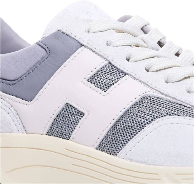 Hogan Grijze Sneakers Veters Rubberen Zool