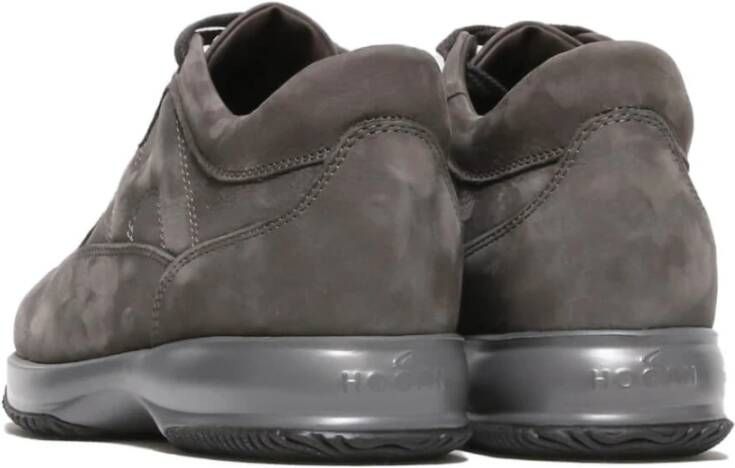 Hogan Grijze Suède Interactieve Sneakers