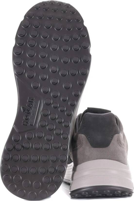 Hogan Grijze Suède Sneakers met Stijlvol Design