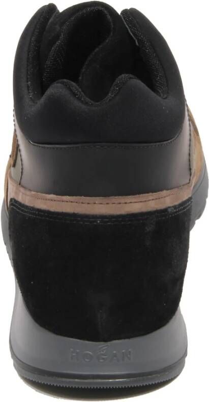 Hogan Grijze Suède Stoffen Mid-Top Schoenen