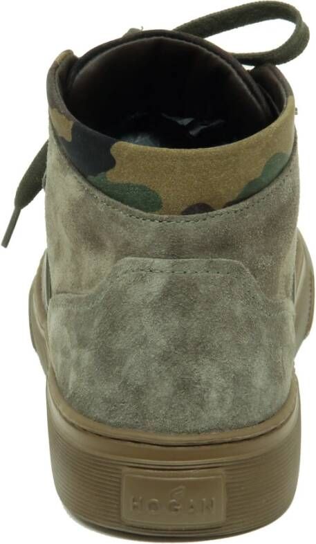 Hogan Groene Camouflage Sneaker Schoenen