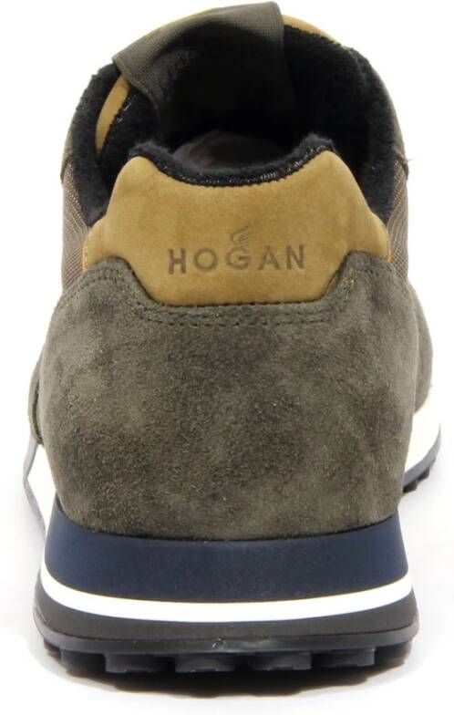 Hogan Groene Fabric Suède Sneaker