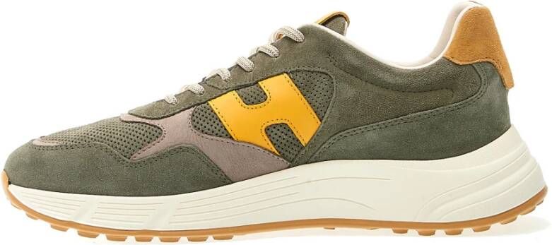 Hogan Groene Suede Hyperlight Sneakers Green Heren