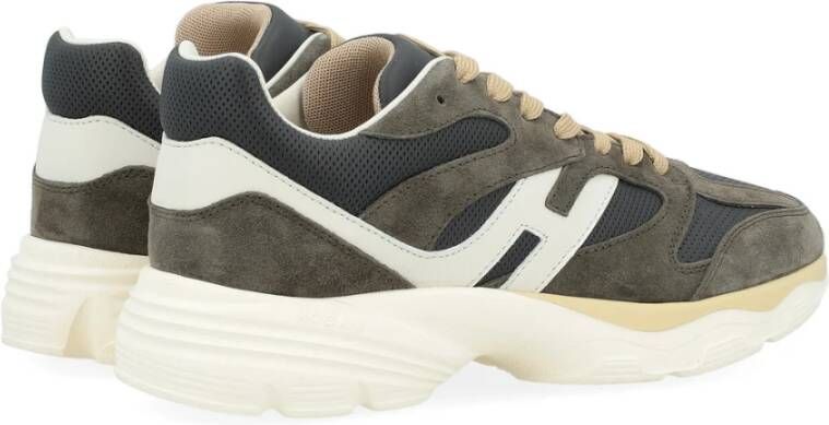 Hogan Groene Suede Sneaker Model H665 Green Heren