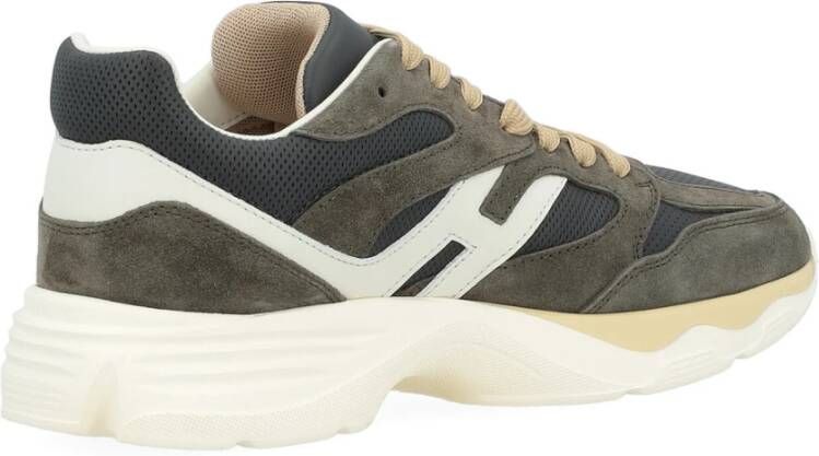 Hogan Groene Suede Sneaker Model H665 Green Heren