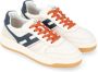 Hogan H630 Sneaker in wit blauw en oranje White Heren - Thumbnail 3