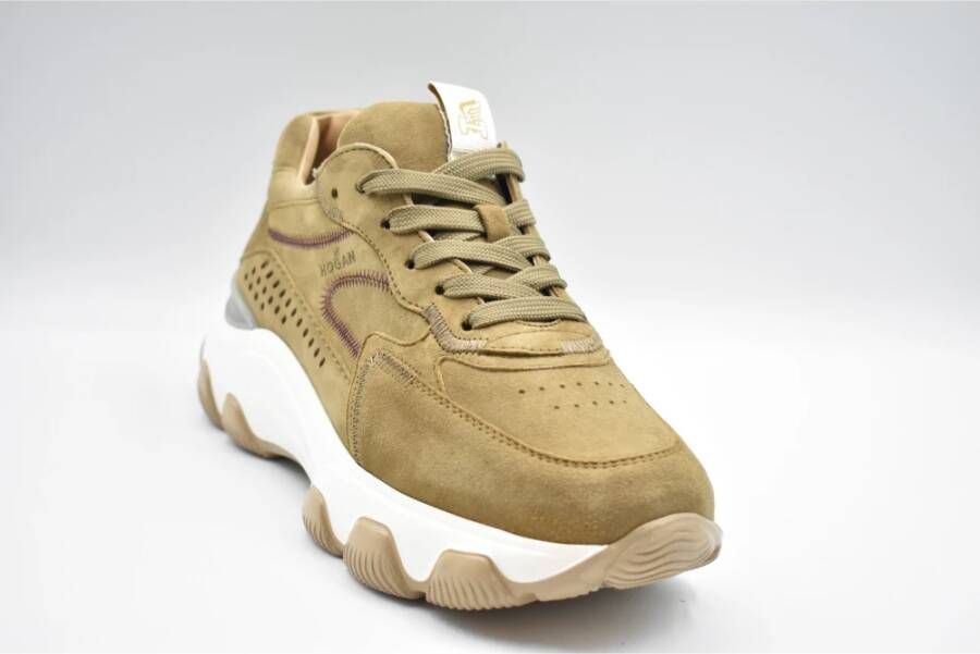 Hogan Hyperactive Forest Platte Schoenen Bruin Dames