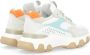 Hogan Hyperactive Leren Sneaker in Wit en Blauw Multicolor Dames - Thumbnail 4