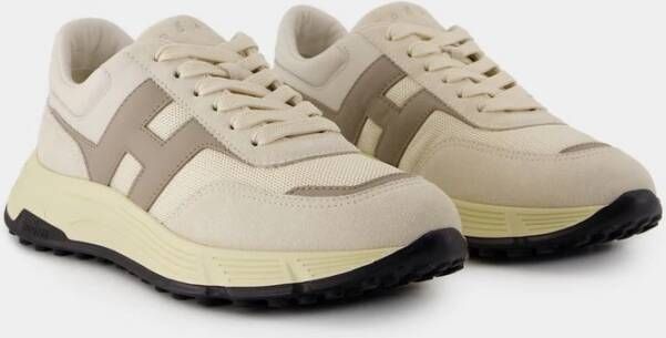 HOGAN Lage Sneakers Heren Hyperlight Allac Nuova Maat: 11 Materiaal: Leer Kleur: Creme - Foto 3