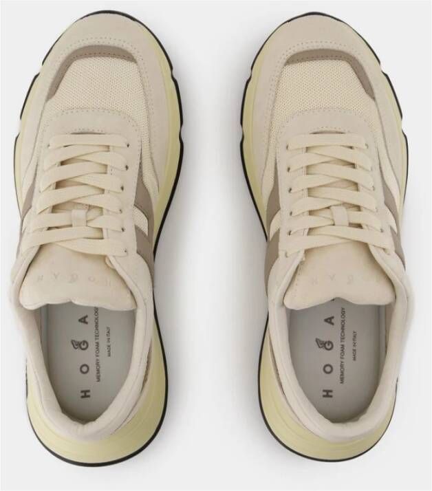 HOGAN Lage Sneakers Heren Hyperlight Allac Nuova Maat: 11 Materiaal: Leer Kleur: Creme - Foto 5