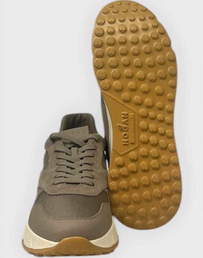 Hogan Hyperlight Sneakers met Logo Detail Green Heren