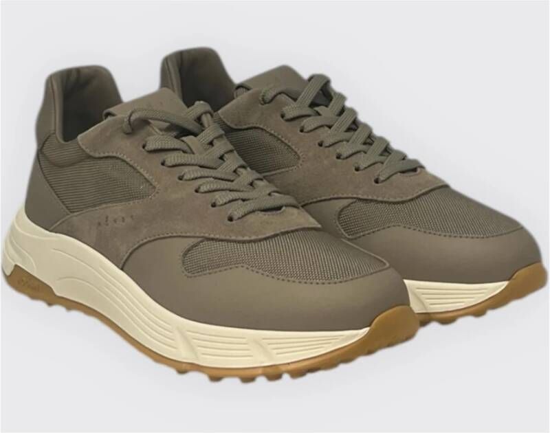 Hogan Hyperlight Sneakers met Logo Detail Green Heren