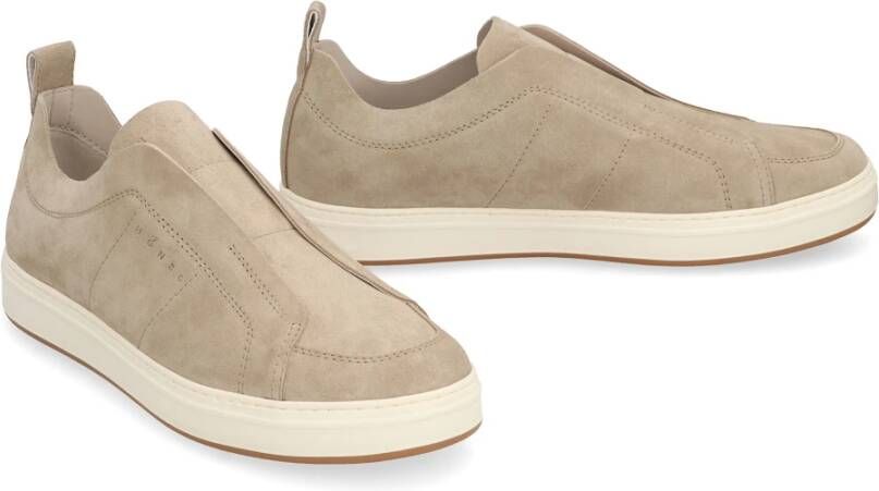 Hogan Instapmodel Kalf Sneakers Beige Heren