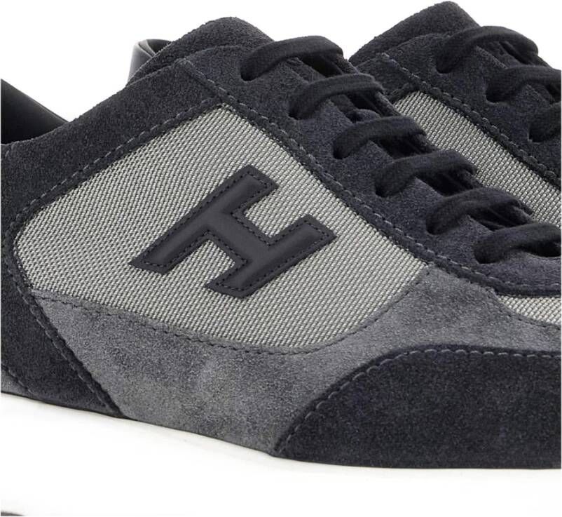 Hogan Interactieve Blauwe Sneakers met Suède