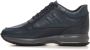 Hogan Blauwe Leren Sneakers met Tonal Borduursel Blauw Heren - Thumbnail 7