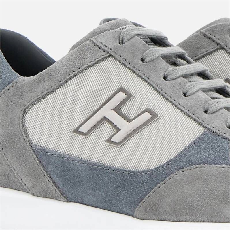 Hogan Interactieve Sneakers in Grijs Suède