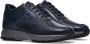 Hogan Blauwe Leren Sneakers met Tonal Borduursel Blauw Heren - Thumbnail 3