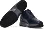 Hogan Blauwe Leren Sneakers met Tonal Borduursel Blauw Heren - Thumbnail 4