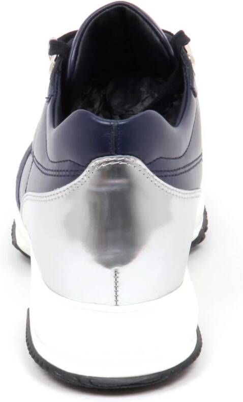 Hogan Interactive Zilveren Schoenen met H-Stiksels