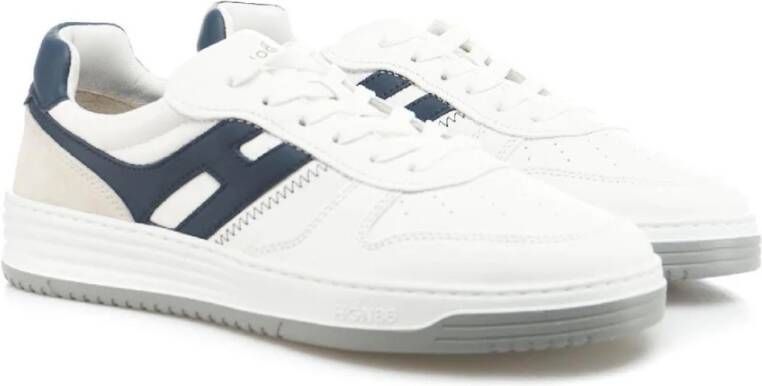 Hogan Italiaanse Leren Sneakers voor Heren White Heren