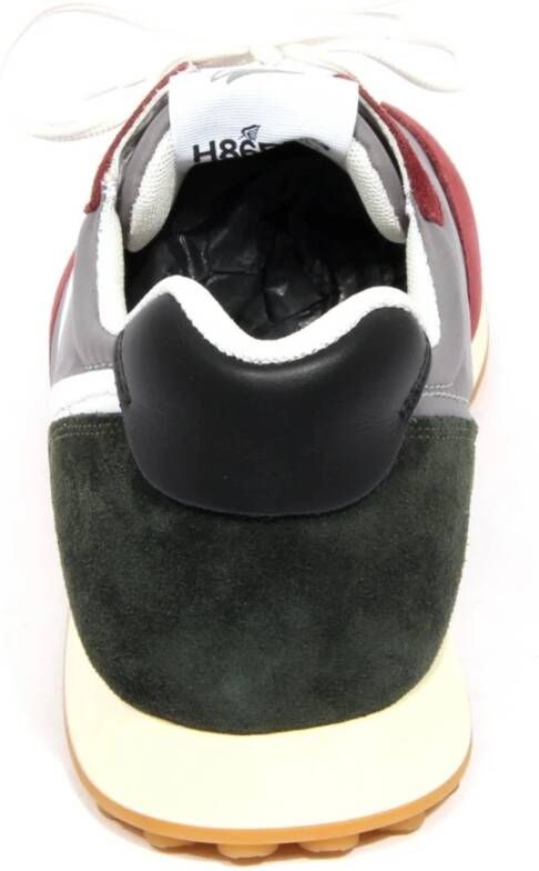 Hogan Italiaanse Sneaker in Grijs | Bordeauxrood | Groen