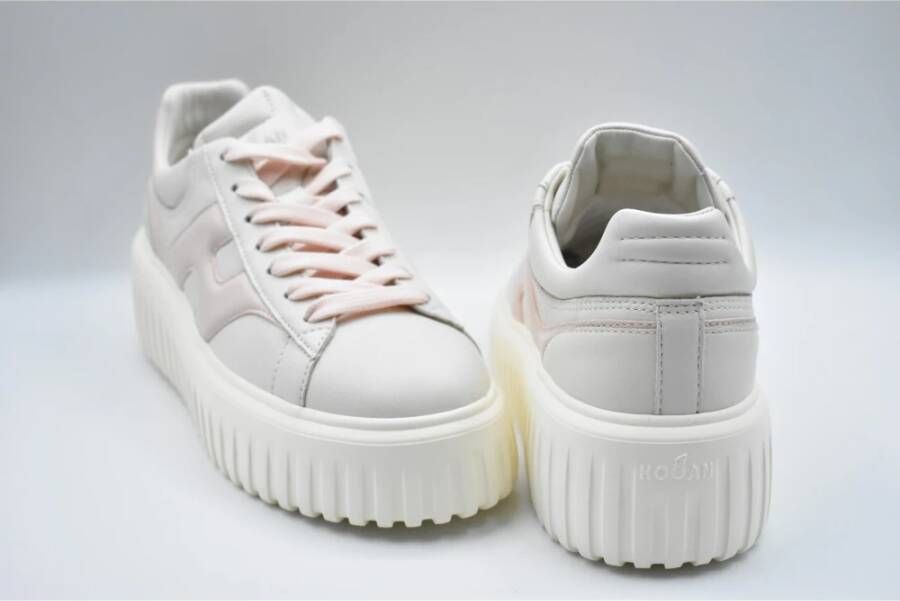 Hogan Ivoor Roze Kant Schoenen Elegante Stijl
