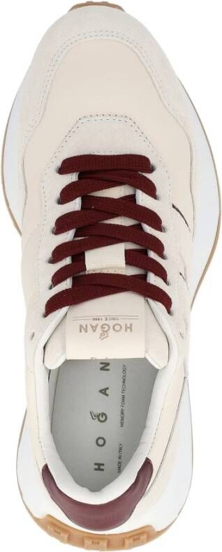 Hogan Ivoor Suede en Leren Sneaker Model H641
