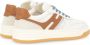 Hogan Ivoorleren sneakers met leren details White Dames - Thumbnail 4